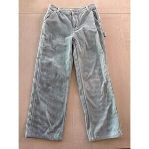 PacSun Corduroy Baggy Carpenter Pants Baby Powder Pastel Blue Streetwear VSCO